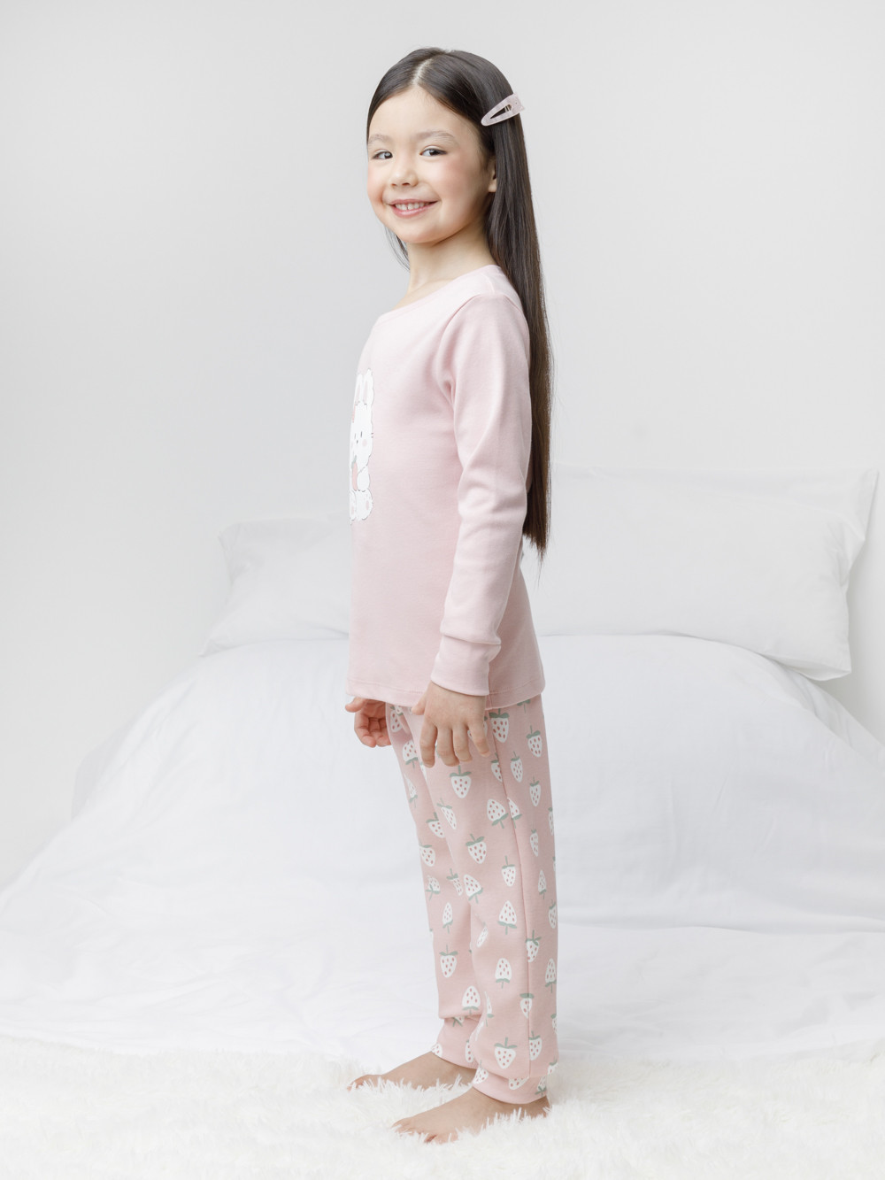 Пижама для девочки, артикул: К 1541, цвет: розовый, фото 3