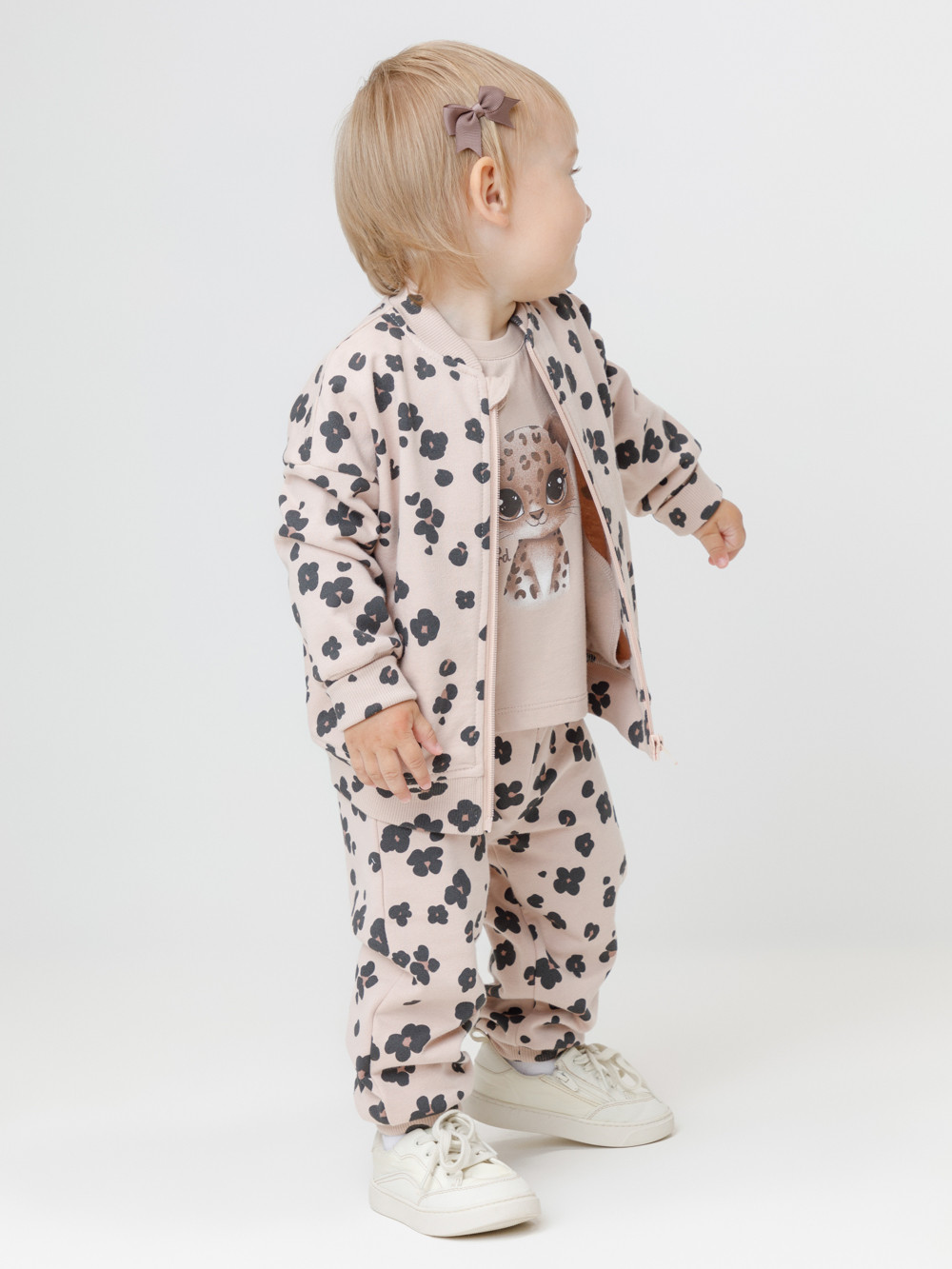 Брюки для девочки, артикул: КР 400865, цвет: бежевый, фото 3