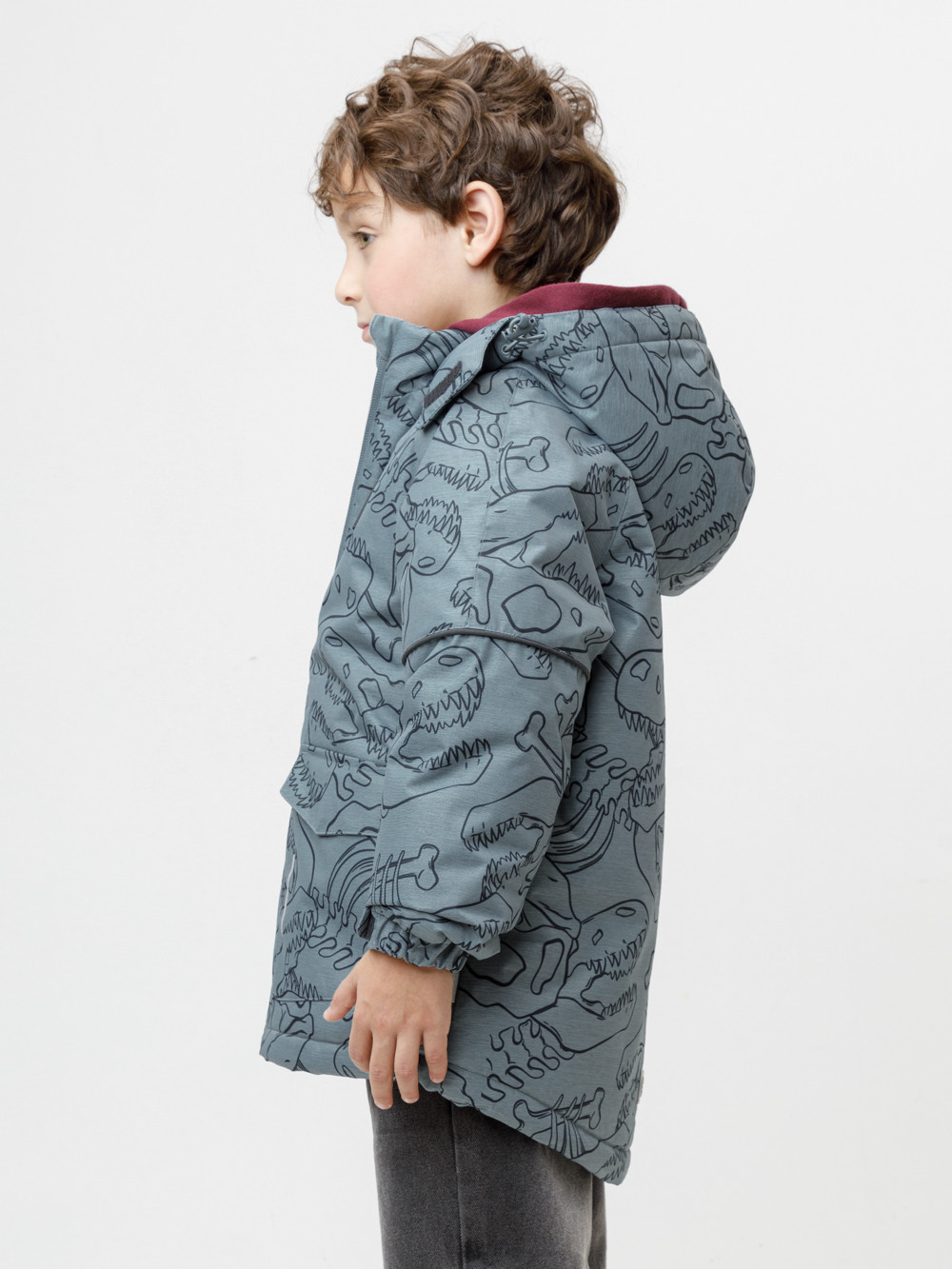 Куртки для мальчика, артикул: ВК 36093/н/4 ГР, цвет: бирюзовый, фото 3