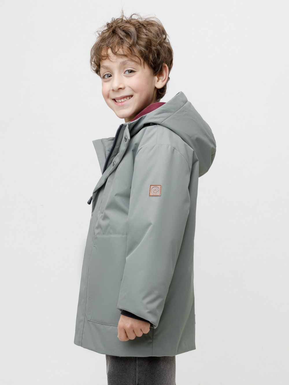 Куртки для мальчика, артикул: ВК 30165/1 ГР (98-128), цвет: хаки, фото 3