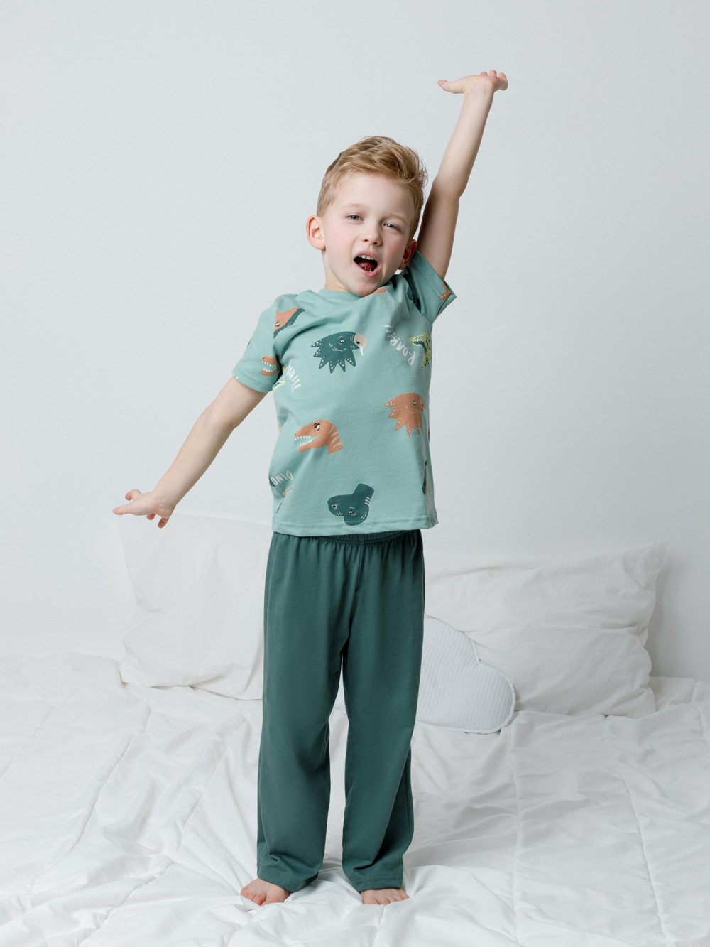 Пижама для мальчика, артикул: К 1646, цвет: зеленый, фото 3