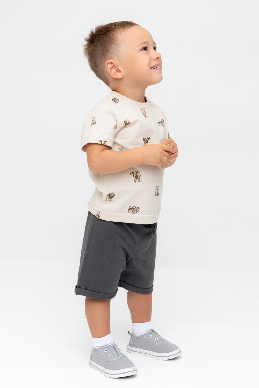 Шорты для мальчика, артикул: КР 400799, цвет: темно-серый, фото 3