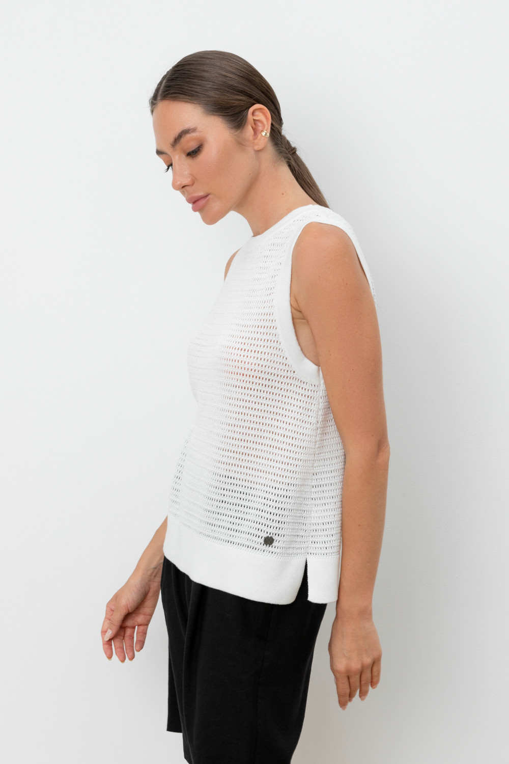 Майки женские для мам, артикул: ЕВ 30153, цвет: бежевый, фото 3