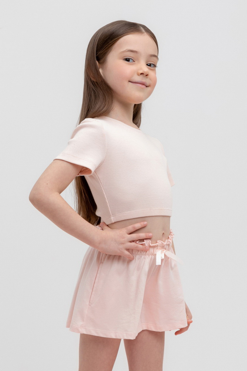 Футболка для девочки, артикул: КР 302460, цвет: светло-розовый, фото 3