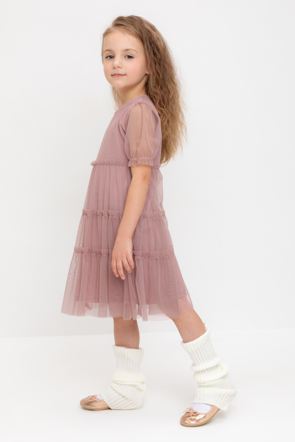Платье для девочки, артикул: К 5909, цвет: розовый, фото 3