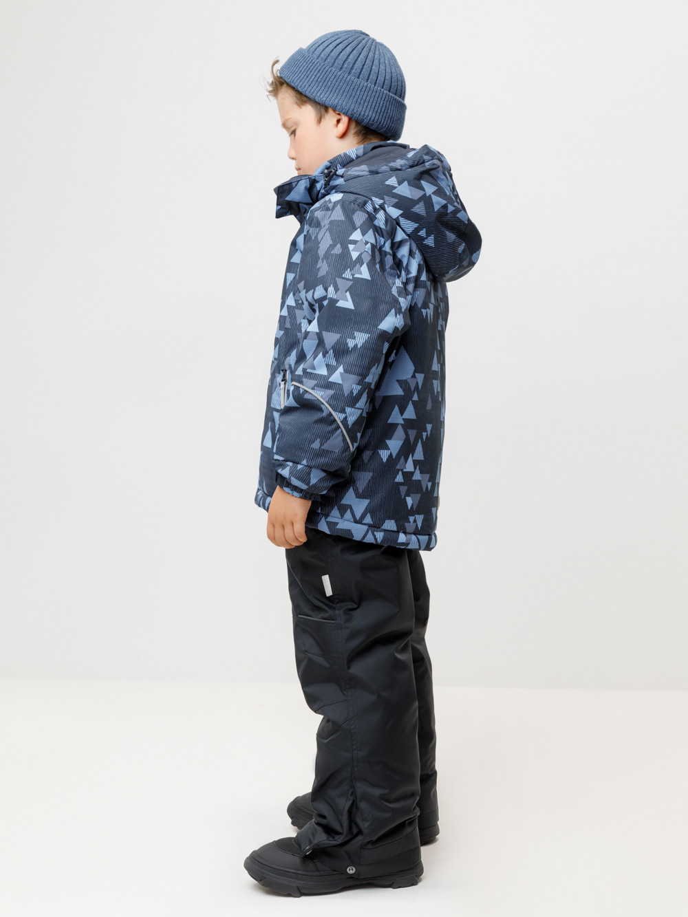 Куртки для мальчика, артикул: ВК 36102/н/4 ГР ( 92-122), цвет: темно-синий, фото 2