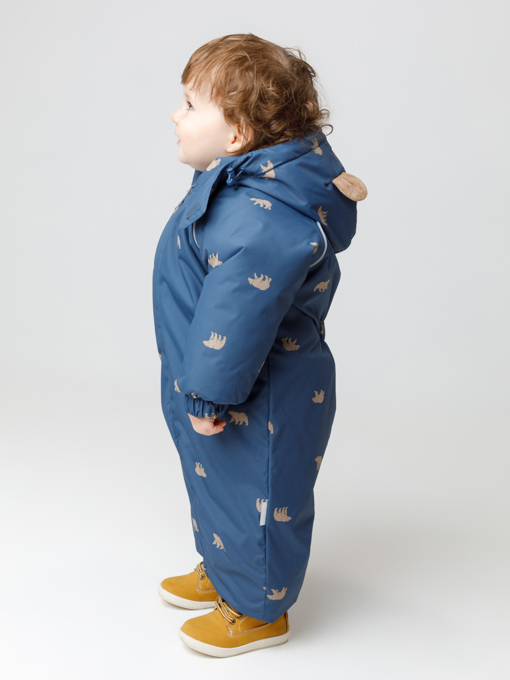 Комбинезоны утепленные для мальчика, артикул: ВК 60133/н/2 УЗГ, цвет: темно-синий, фото 3