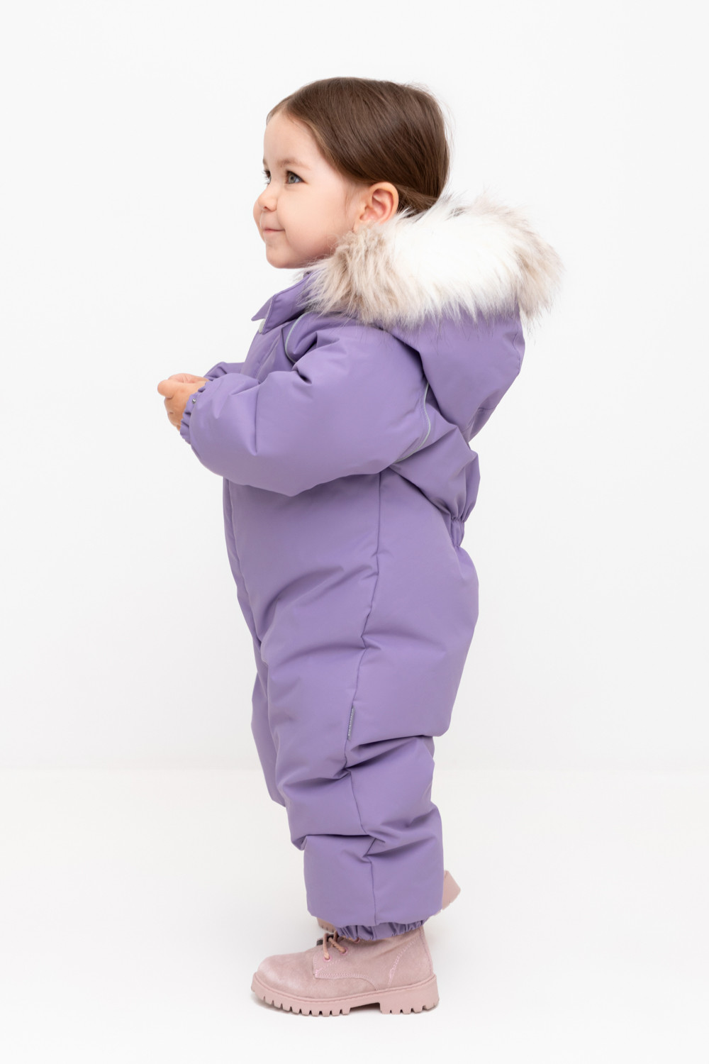 Комбинезоны утепленные для девочки, артикул: ВК 60106/2 УЗГ, цвет: фиолетовый, фото 3