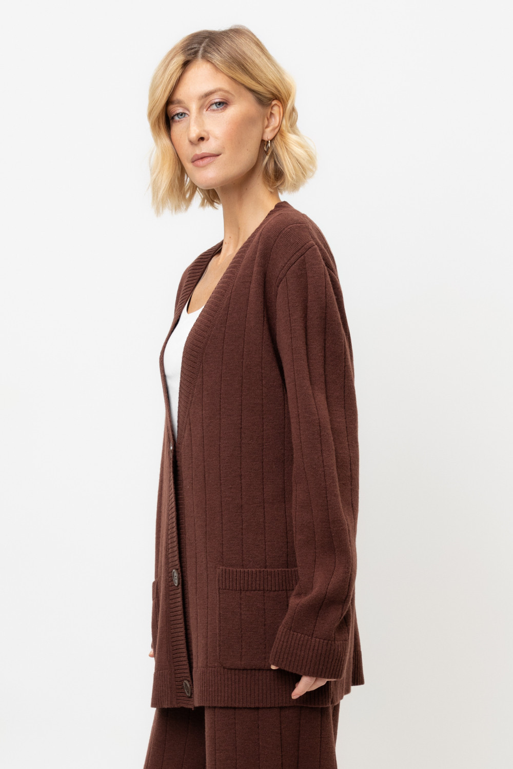 Жакеты, куртки женские для мам, артикул: ЕВ 30166/ш, цвет: коричневый, фото 3