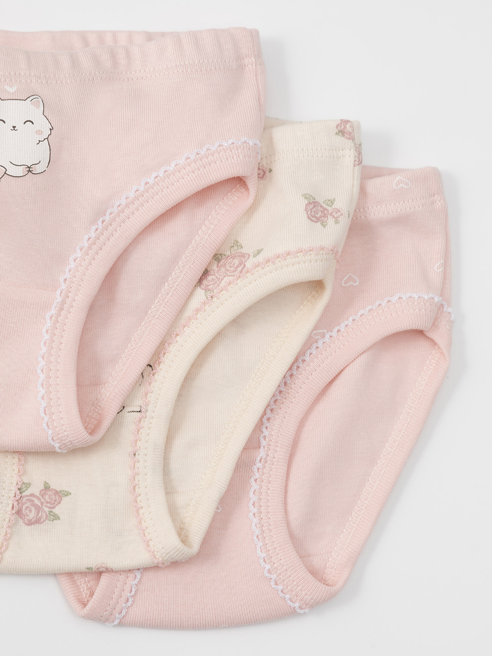 Трусы для девочки, артикул: К 1978-3уп, цвет: светло-розовый, фото 3