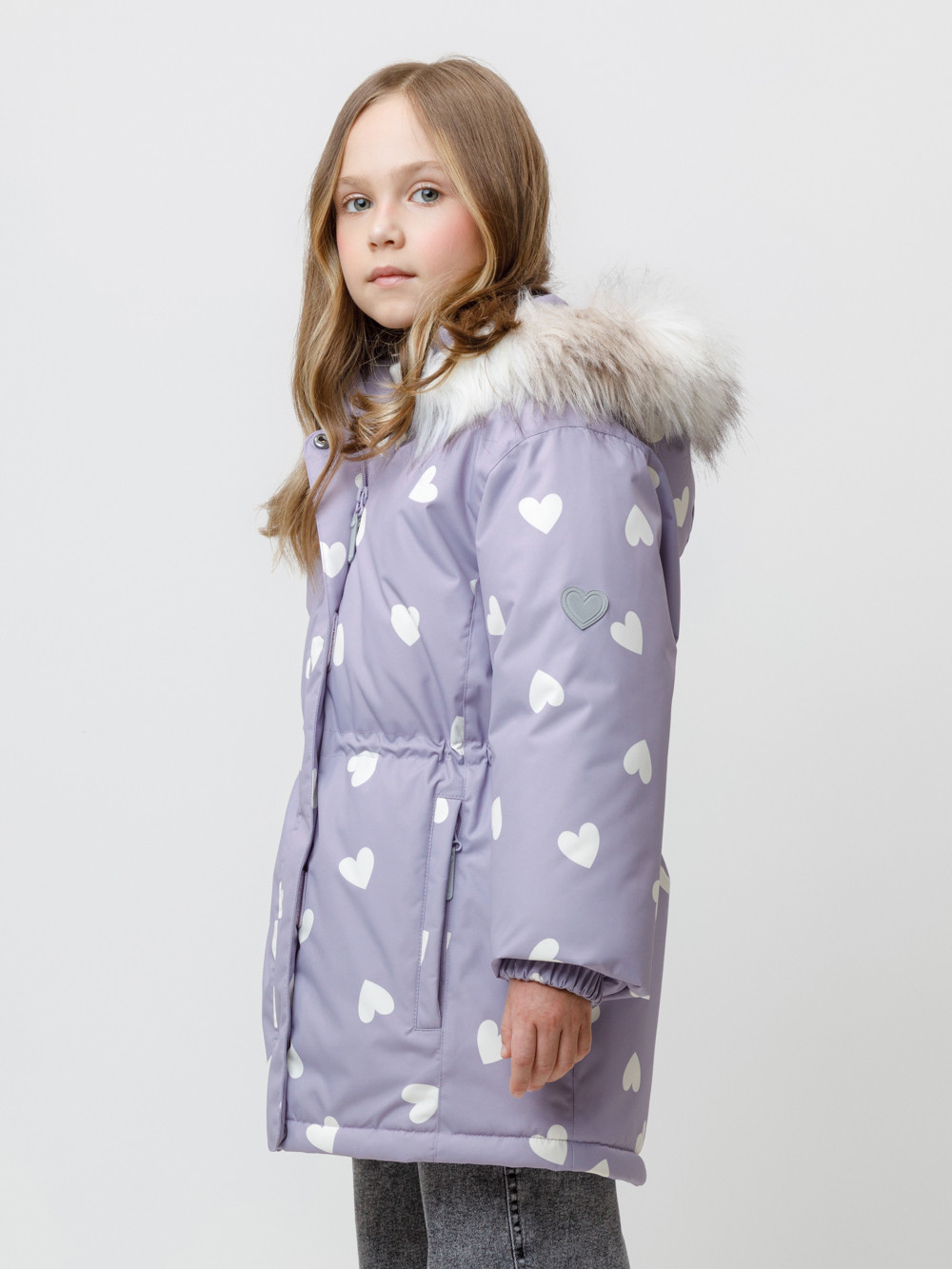 Куртка для девочки, артикул: ВК 38122/н/2 УЗГ, цвет: фиолетовый, фото 3