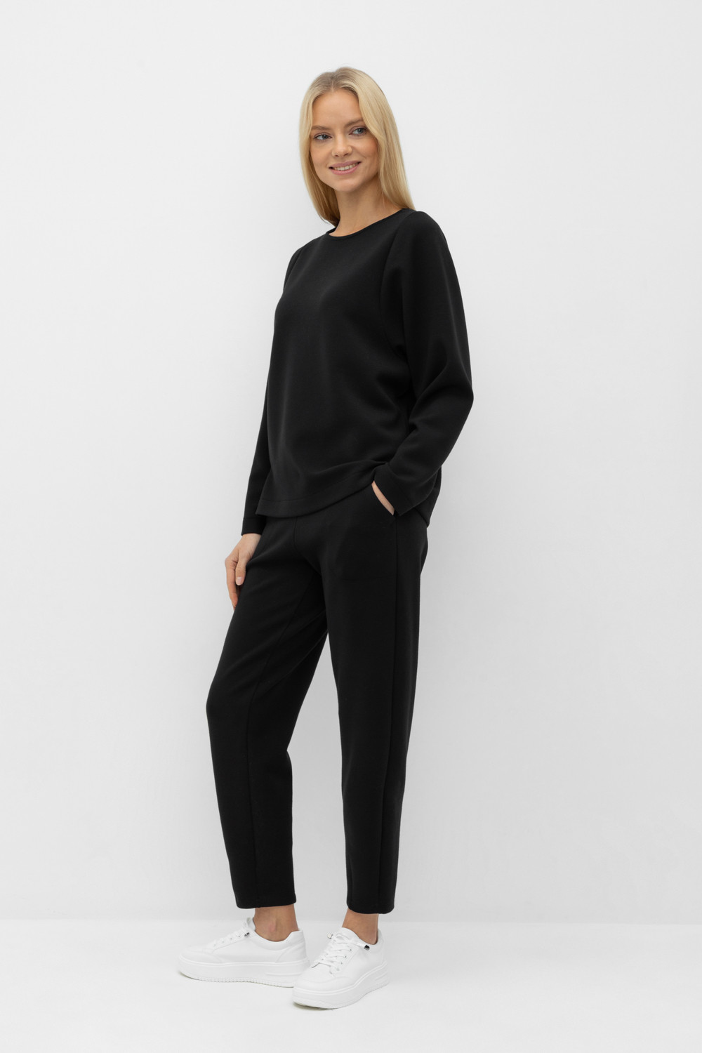 Брюки женские для мам, артикул: ЕВТ 4121, цвет: черный, фото 3