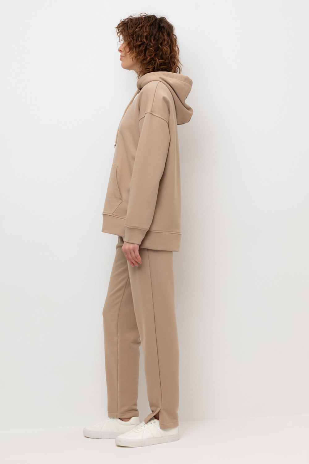 Брюки женские для мам, артикул: ЕВТ 4045/24, цвет: бежевый, фото 3