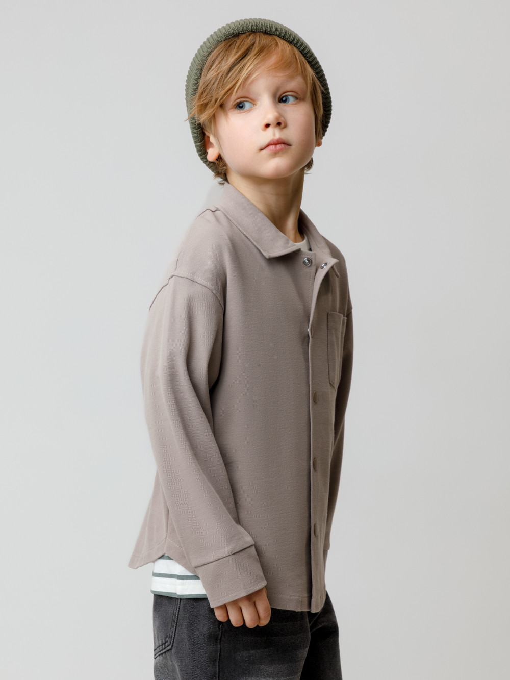 Рубашки для мальчика, артикул: КР 302794, цвет: коричневый, фото 3