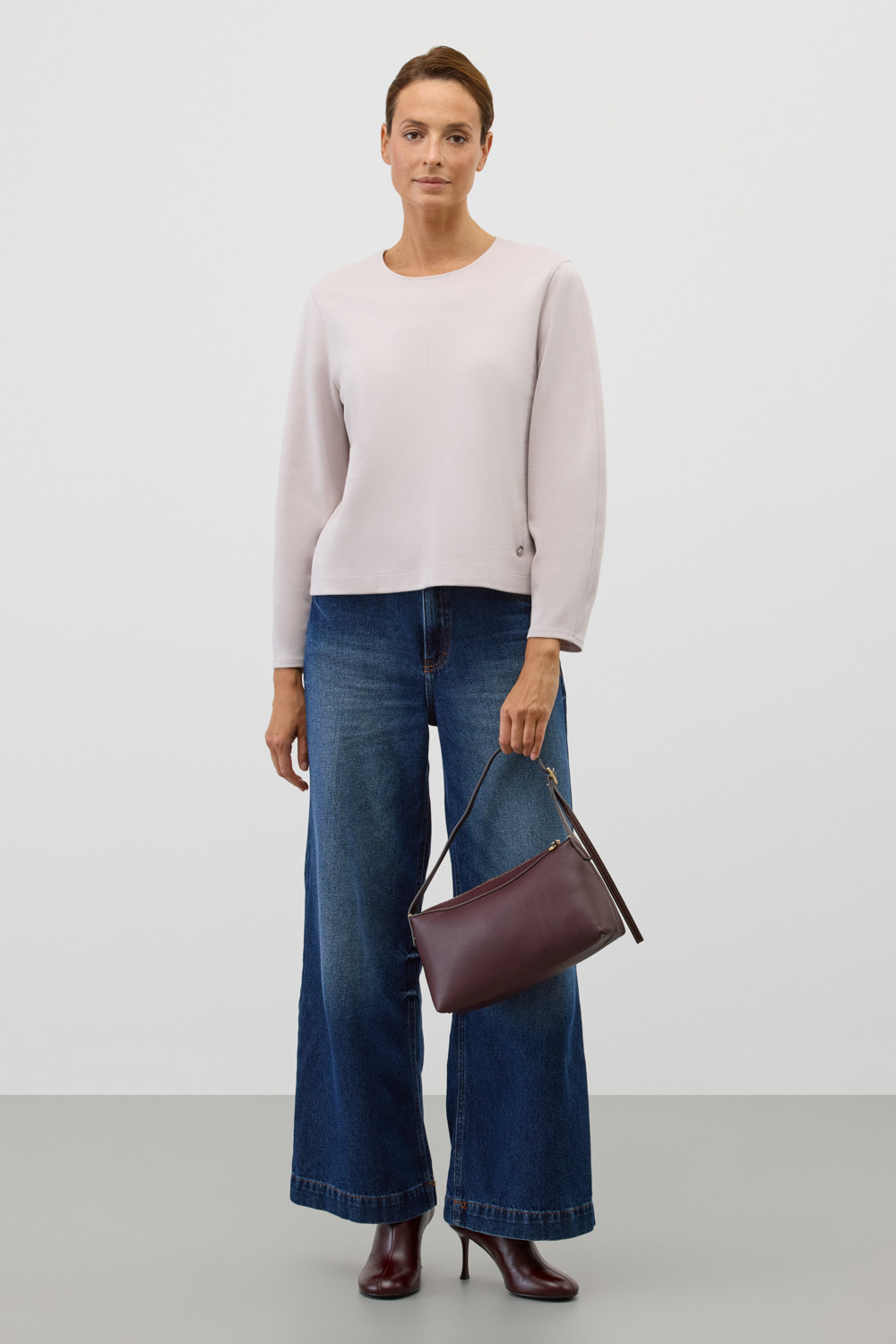 Джемперы женские для мам, артикул: ЕВТ 3343, цвет: светло-серый5, фото 3