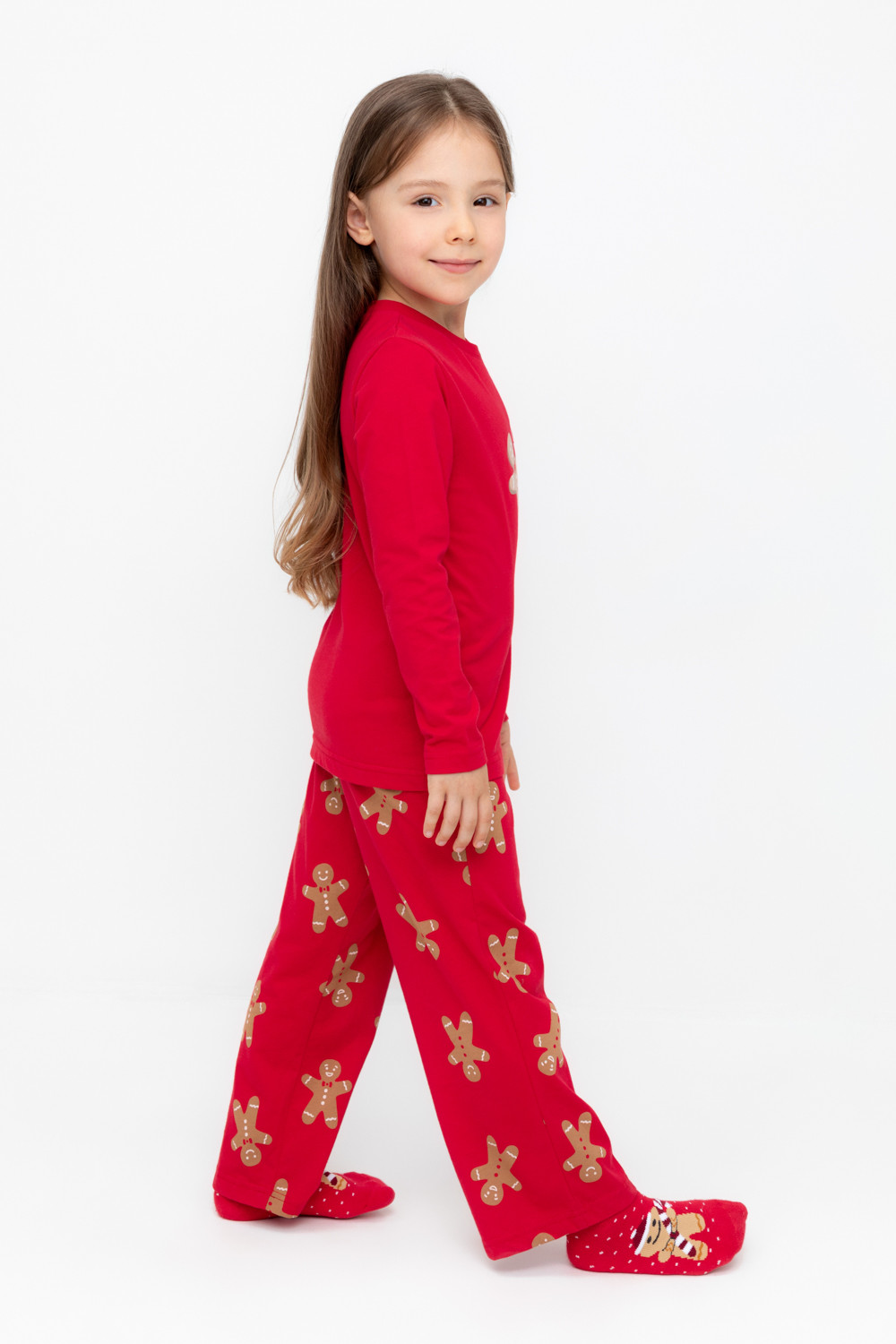 Пижама для девочки, артикул: К 1623, цвет: красный, фото 3
