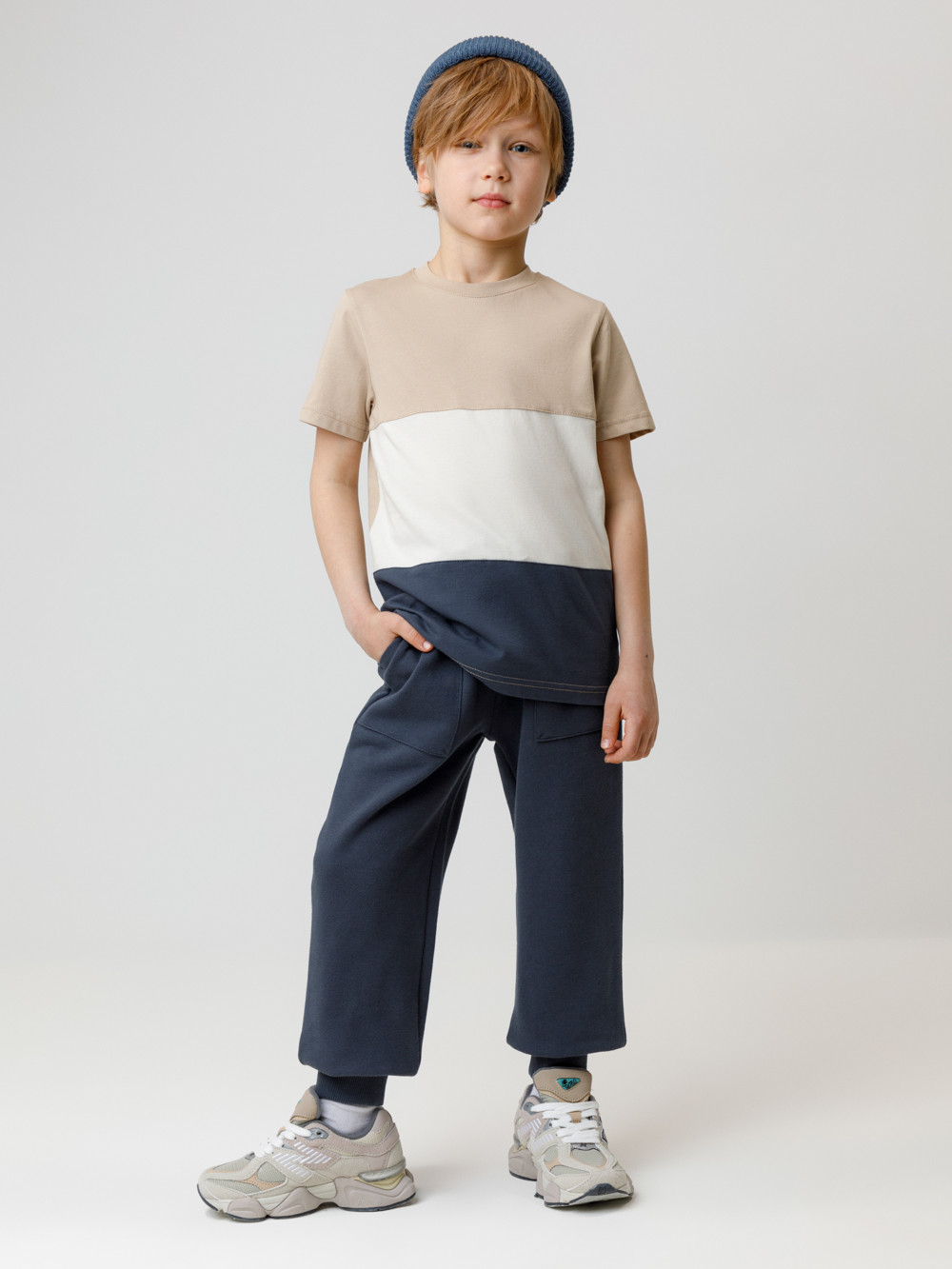Брюки для мальчика, артикул: КР 400836, цвет: темно-синий, фото 3