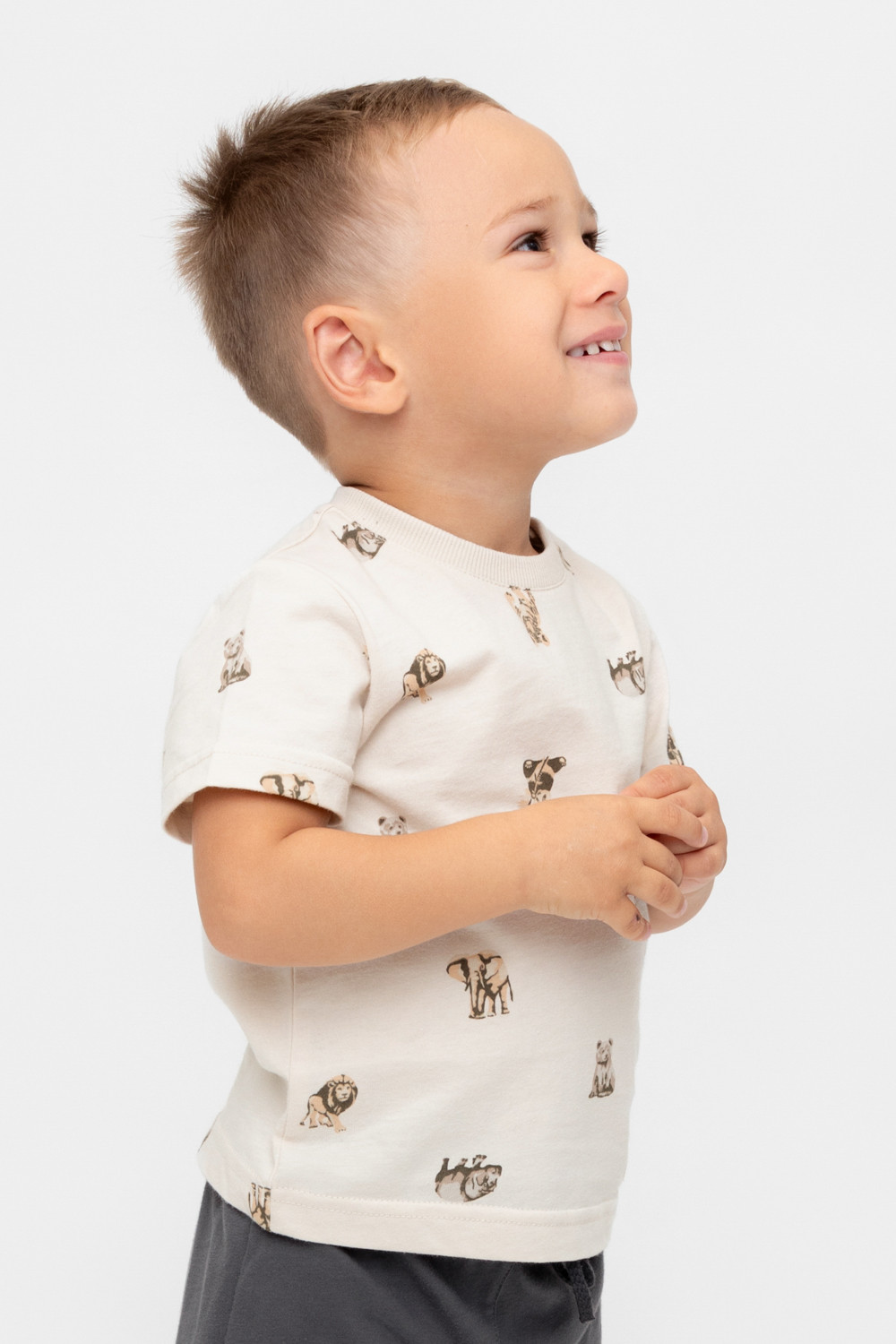 Футболка для мальчика, артикул: КР 302537, цвет: бежевый, фото 3