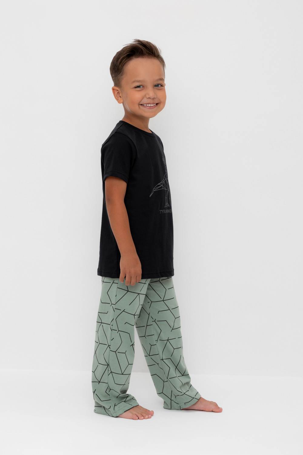 Пижама для мальчика, артикул: К 1599, цвет: черный3, фото 3