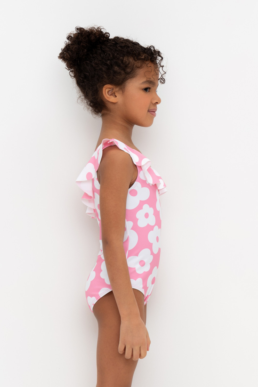 Купальник для девочки, артикул: ТК 16014/4н ФВ, цвет: ярко-розовый, фото 3