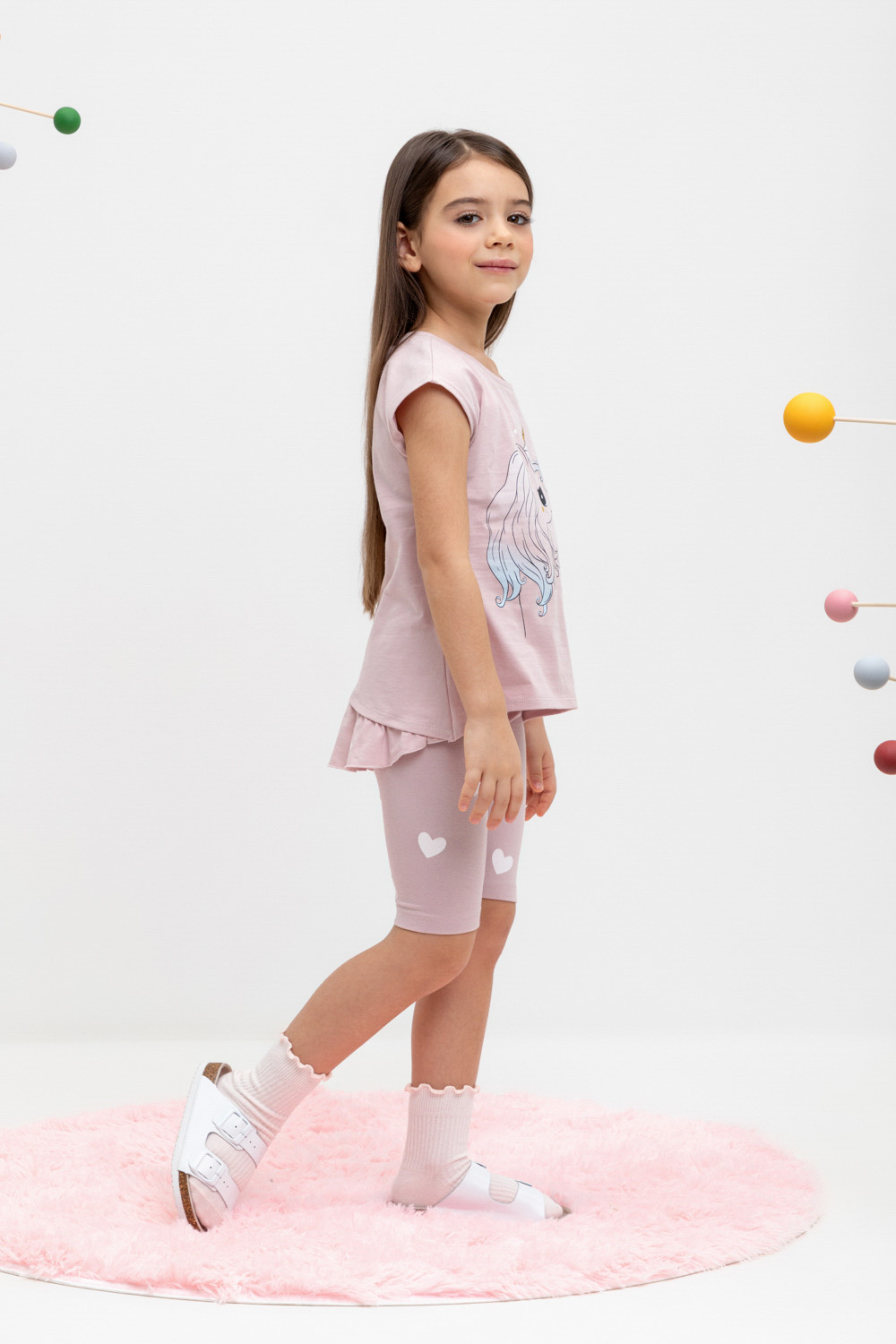 Велосипедки для девочки, артикул: КР 4036, цвет: розовый, фото 3