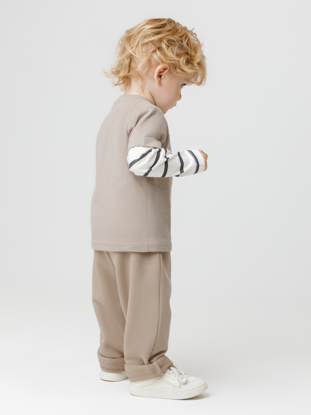 Брюки для мальчика, артикул: КР 400826, цвет: бежевый, фото 3