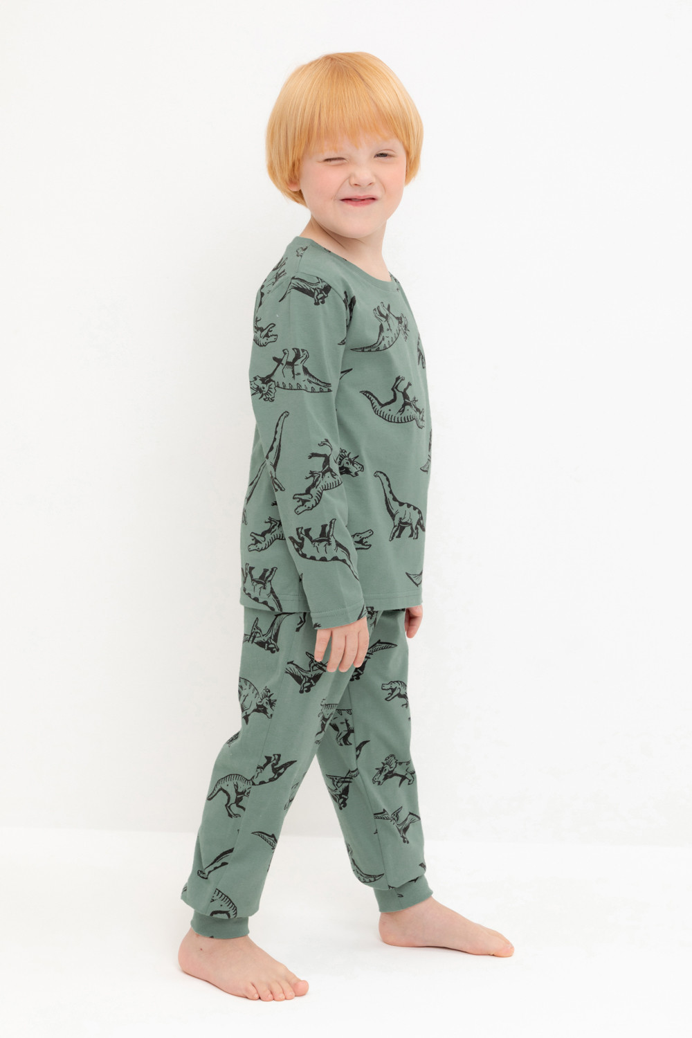 Пижама для мальчика, артикул: К 1561, цвет: зеленый, фото 3