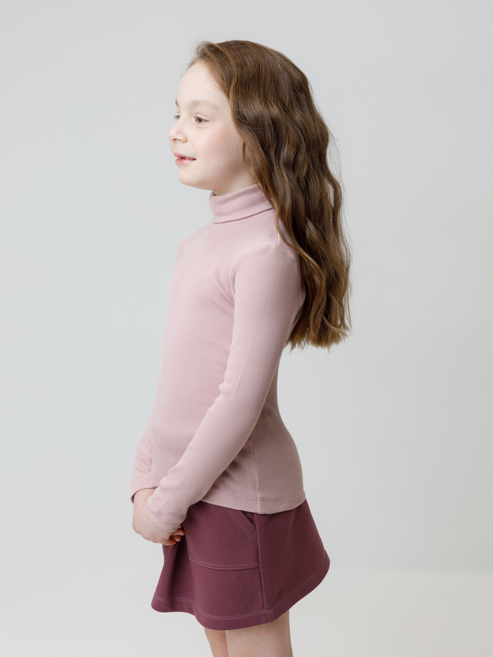 Водолазки для девочки, артикул: КР 301477, цвет: розовый, фото 3