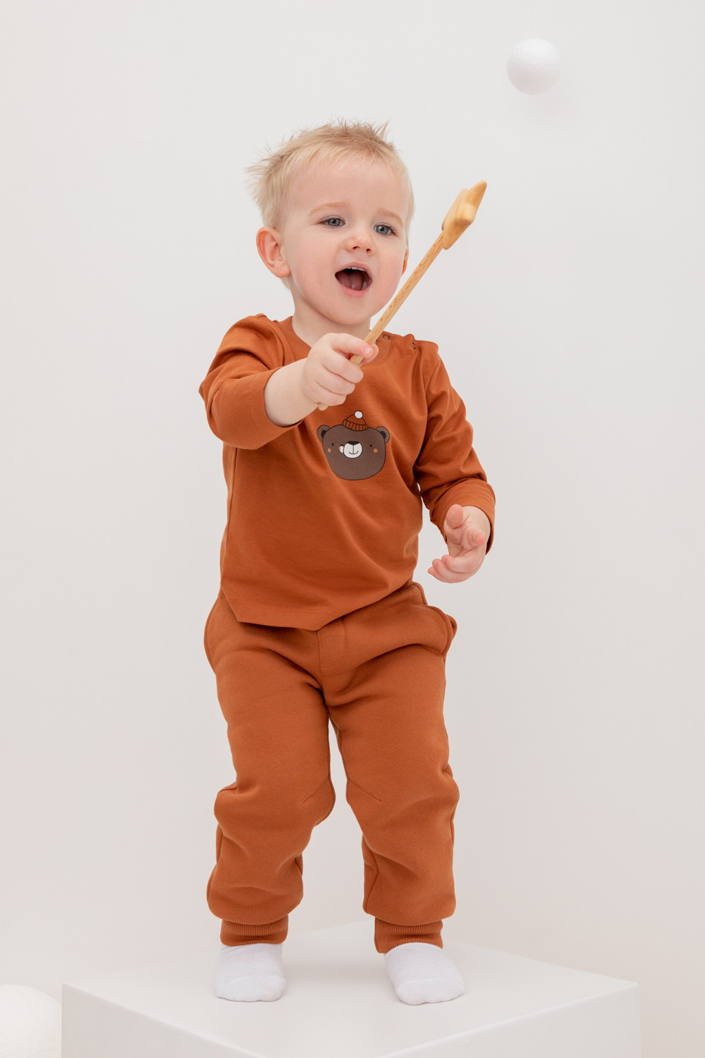 Брюки для мальчика, артикул: КР 400602, цвет: коричневый, фото 3