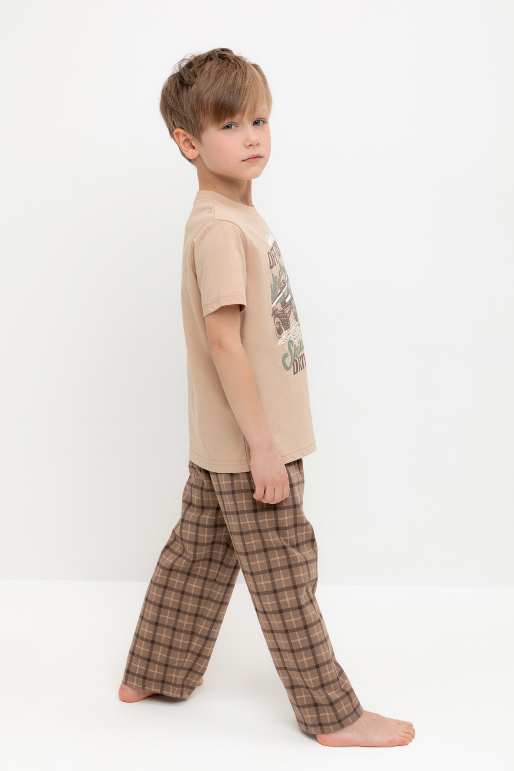 Пижама для мальчика, артикул: К 1599, цвет: бежевый, фото 3
