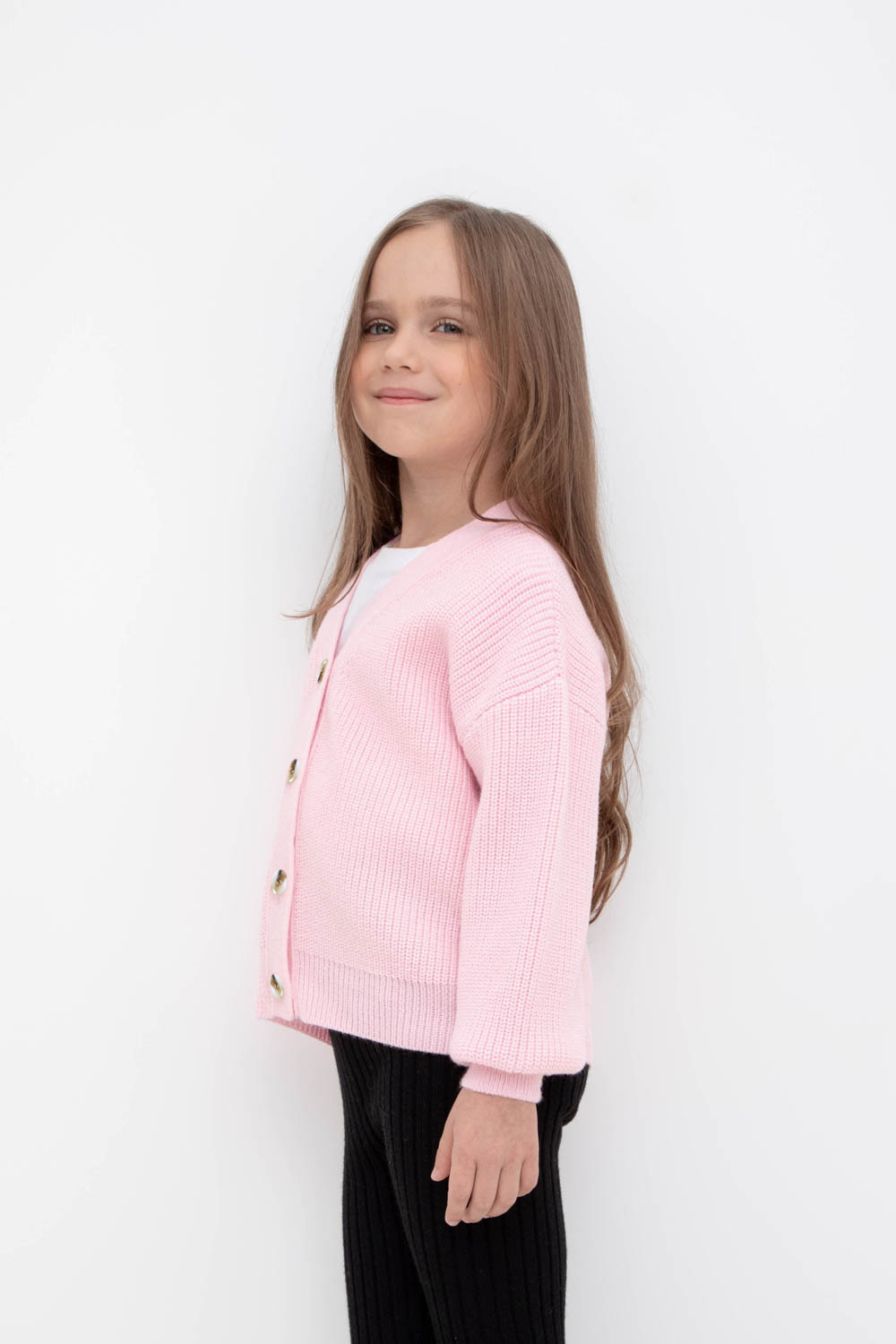 Жакет для девочки, артикул: КВ 30133/ш, цвет: розовый, фото 3