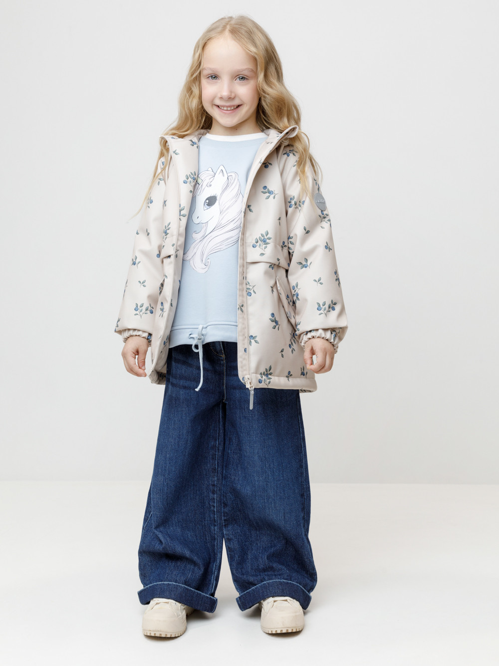 Куртка для девочки, артикул: ВК 32180/н/1 УЗГ, цвет: бежевый, фото 3