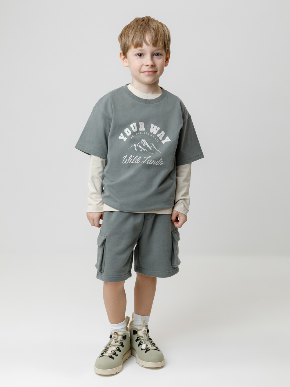 Шорты для мальчика, артикул: КР 400828, цвет: зеленый, фото 3