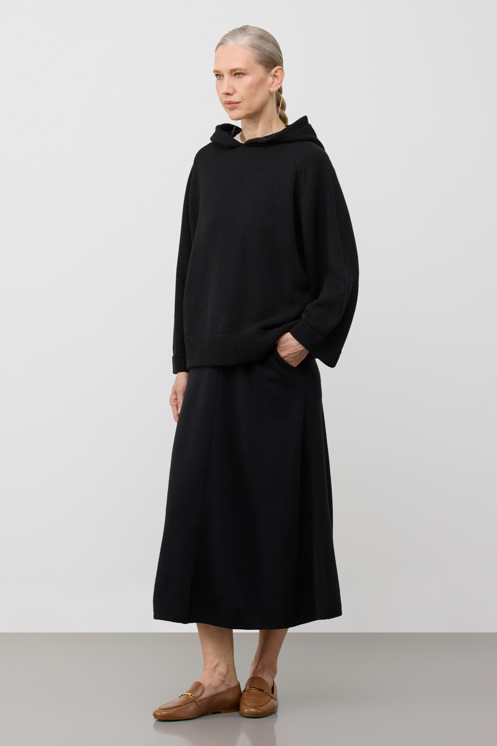 Джемперы женские для мам, артикул: ЕВ 30256/ш, цвет: черный, фото 3