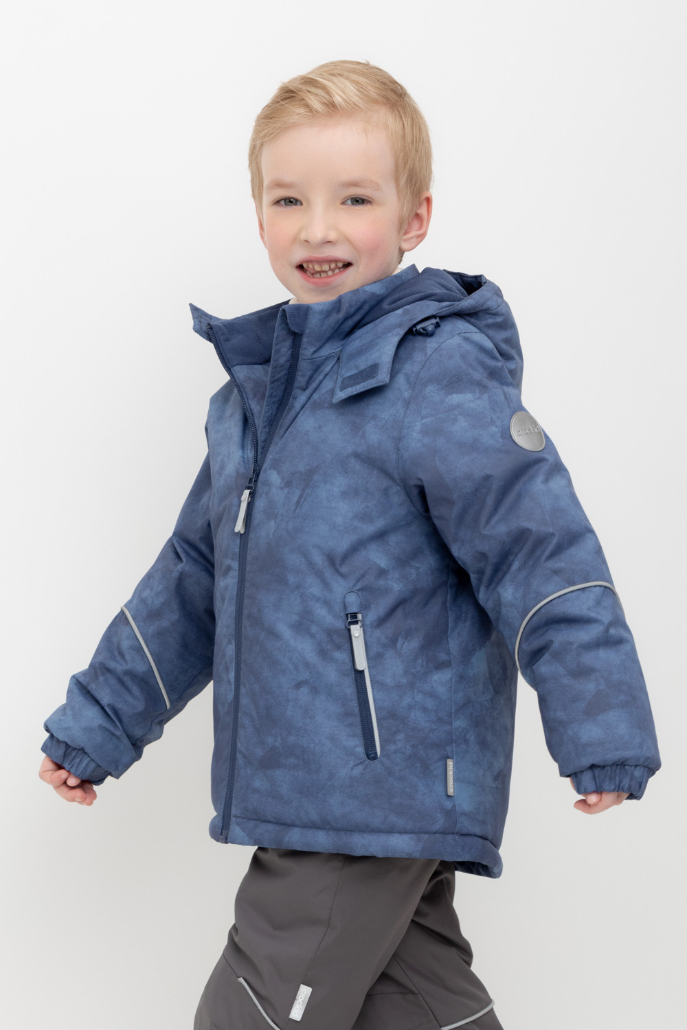 Куртки для мальчика, артикул: ВК 36102/н/1 ГР (122-146), цвет: синий, фото 3