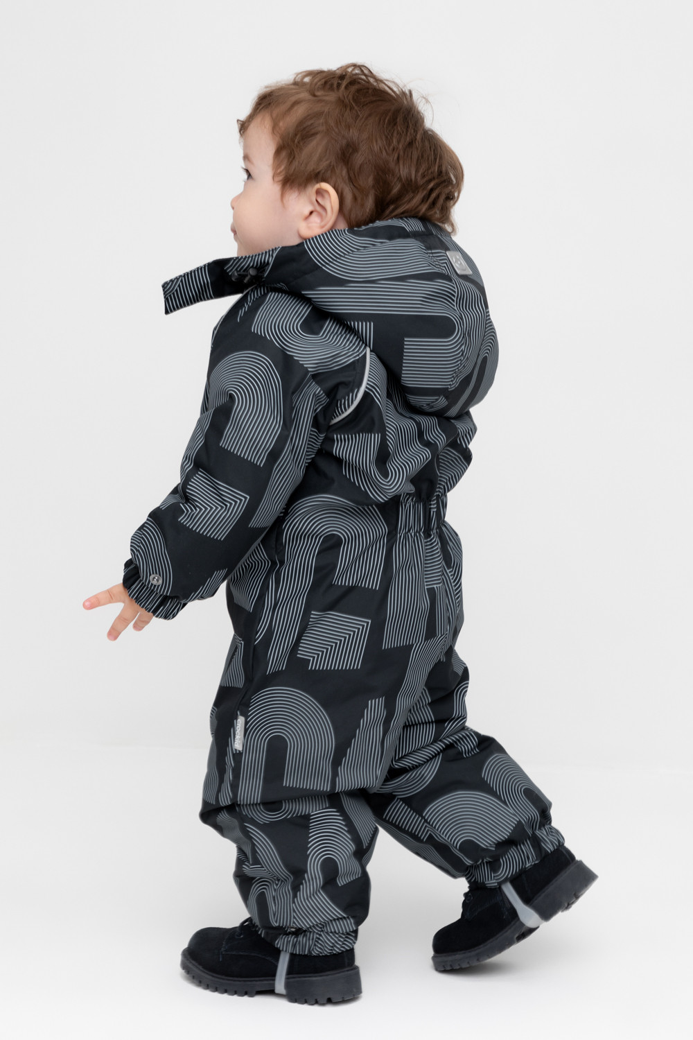 Комбинезоны утепленные для мальчика, артикул: ВК 60032/н/49 Ал, цвет: черный3, фото 3