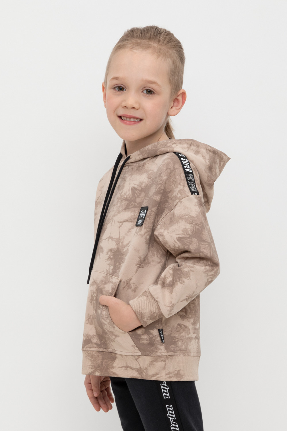 Толстовки для мальчика, артикул: КР 302601, цвет: бежевый, фото 3