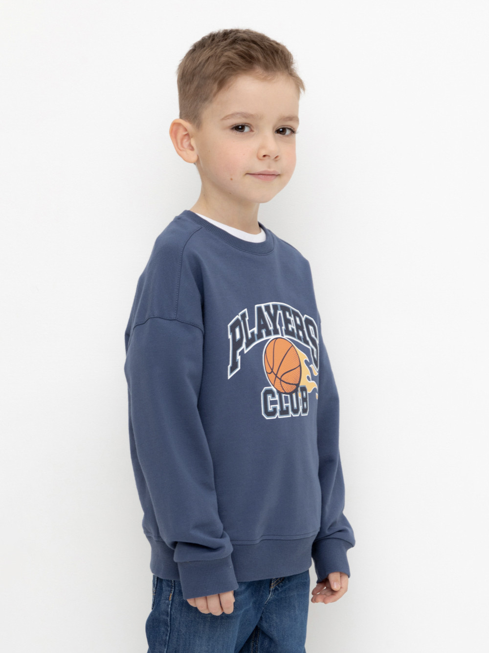 Свитшоты для мальчика, артикул: КР 302392, цвет: синий, фото 3