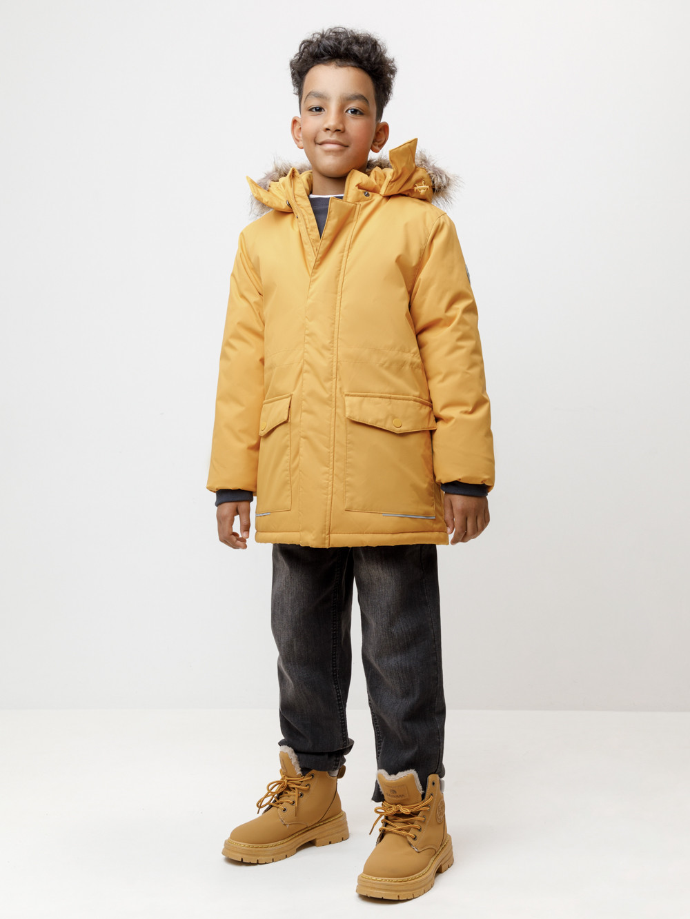 Куртки для мальчика, артикул: ВК 36092/2 ГР, цвет: желтый, фото 2