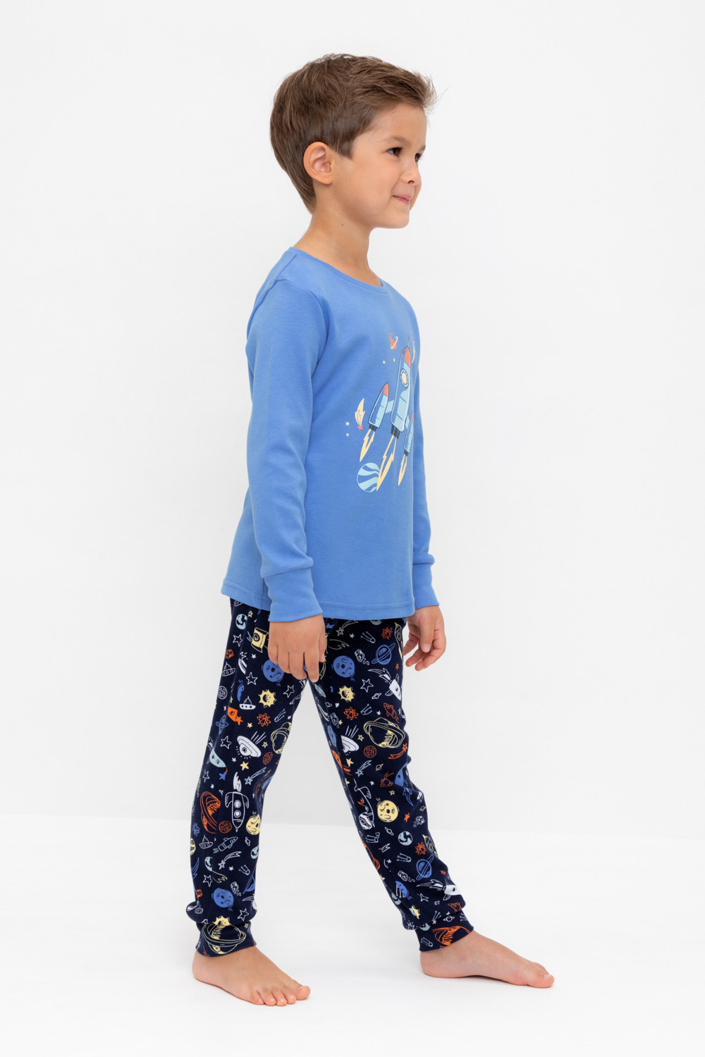 Пижама для мальчика, артикул: К 1541, цвет: голубой, фото 3