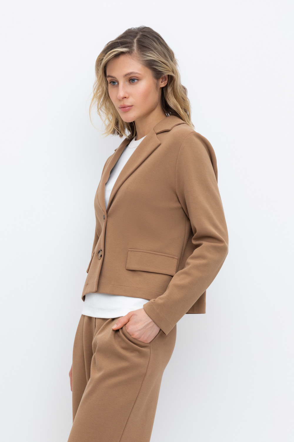 Жакеты, куртки женские для мам, артикул: ЕВТ 3248, цвет: коричневый, фото 3