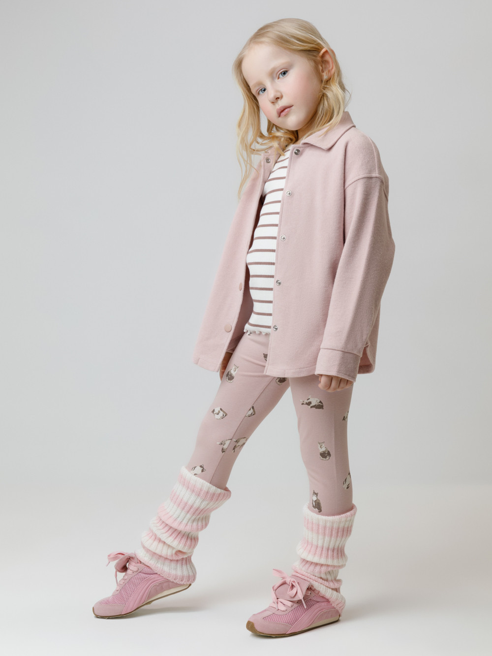 Лосины для девочки, артикул: КР 4074, цвет: розовый, фото 3