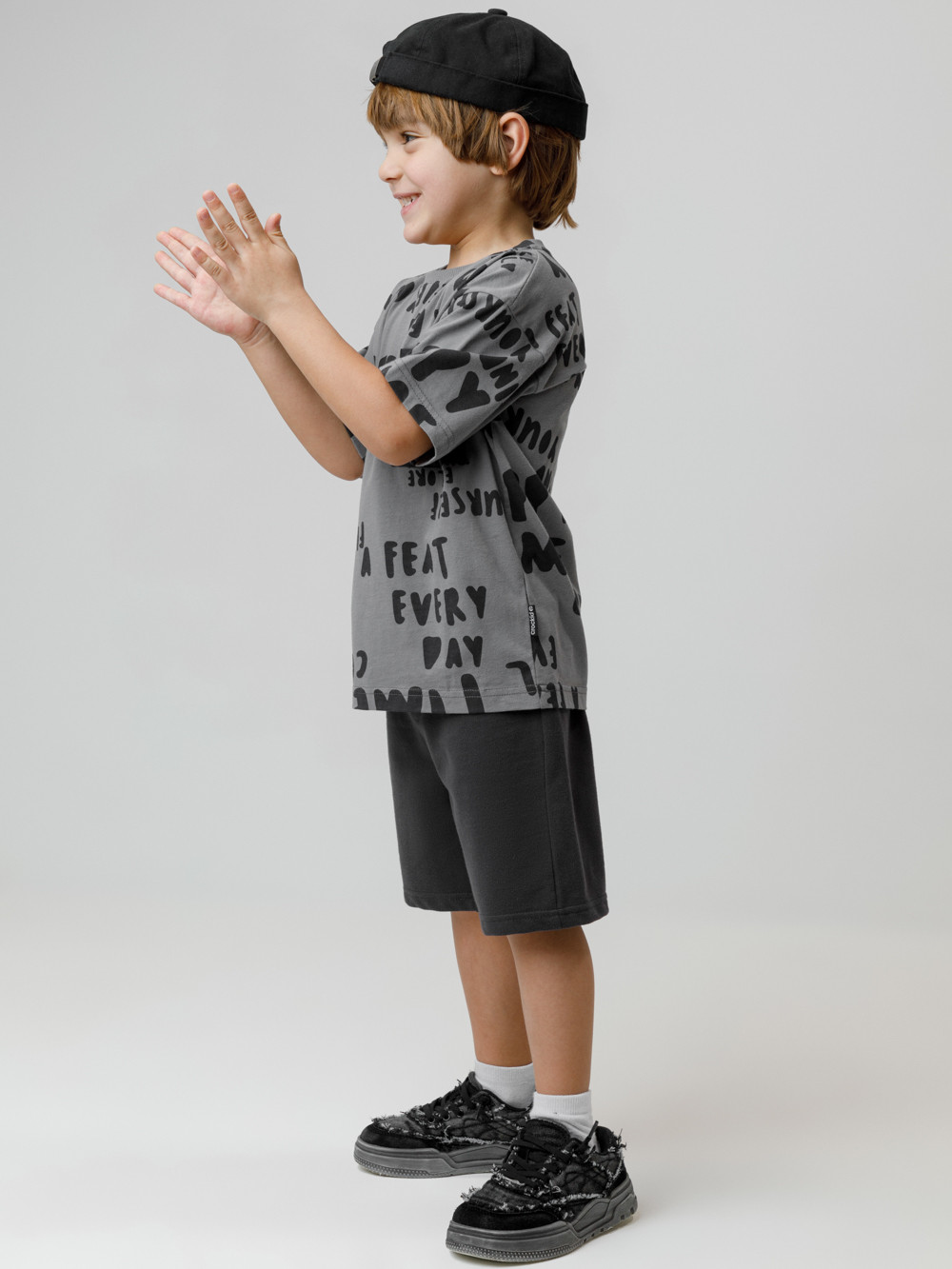 Шорты для мальчика, артикул: КР 400596, цвет: темно-серый, фото 3