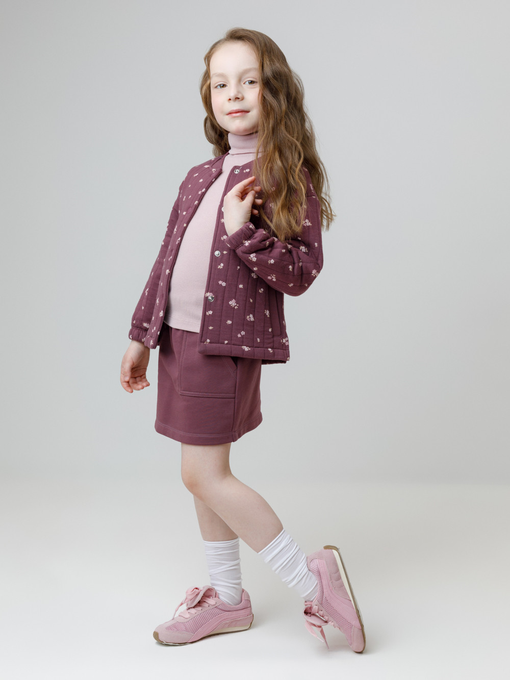 Юбка для девочки, артикул: КР 7149, цвет: бордовый, фото 3