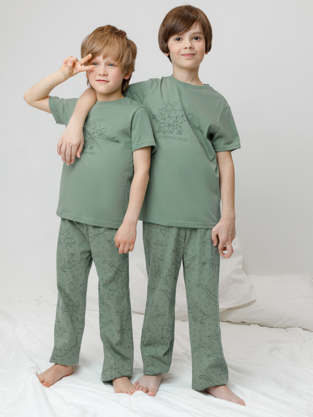 Пижама для мальчика, артикул: К 1599, цвет: зеленый, фото 3