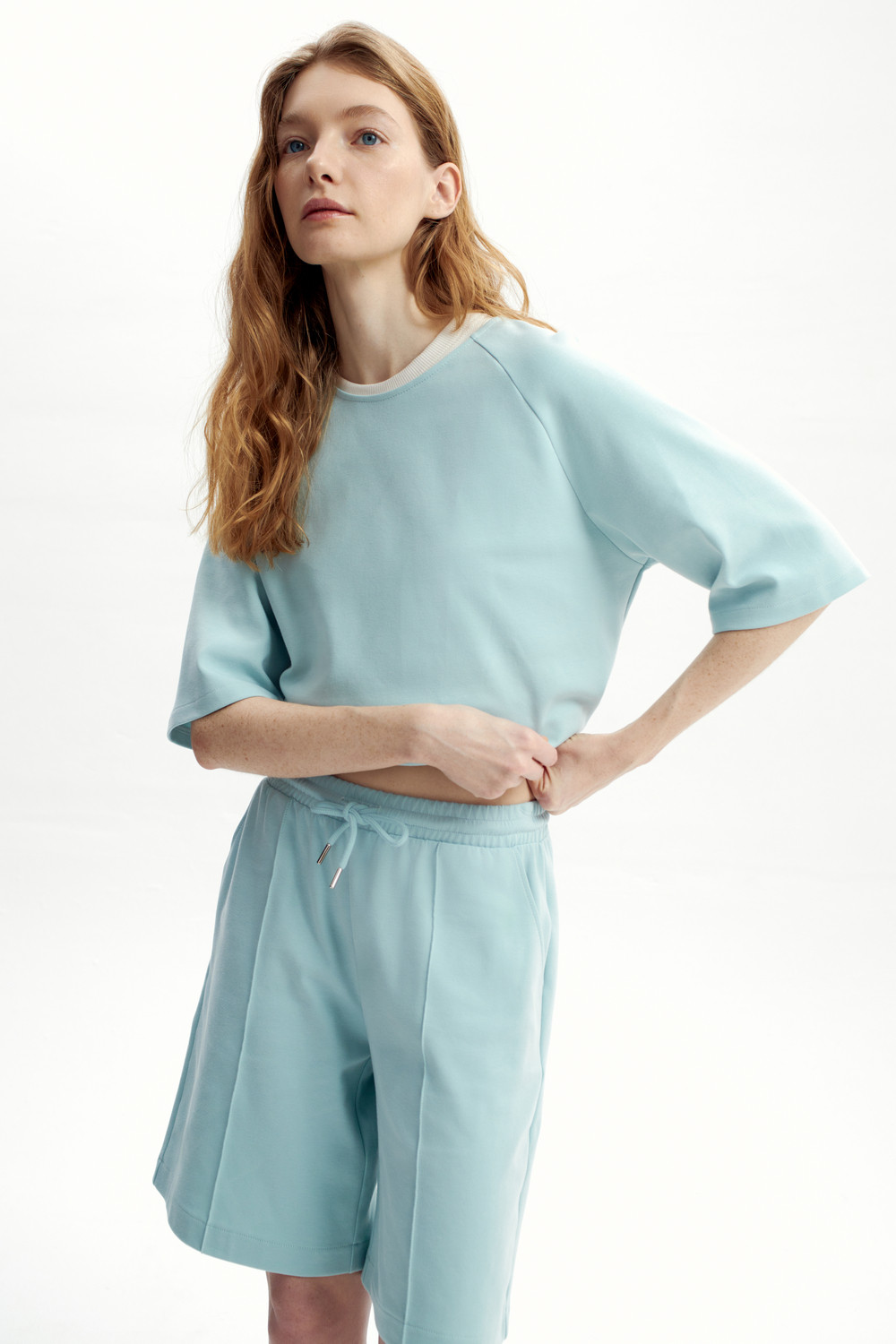 Шорты женские для мам, артикул: ЕВТ 4128, цвет: минт, фото 3