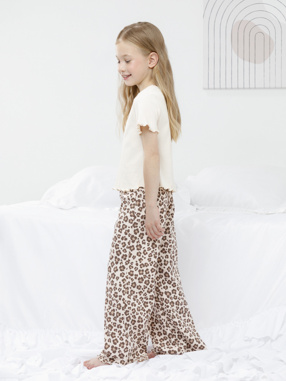 Пижама для девочки, артикул: МП 1669, цвет: светло-розовый, фото 3