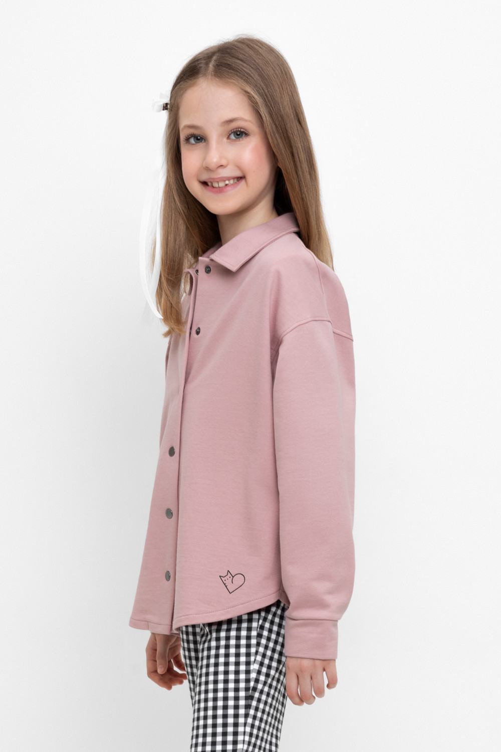 Рубашка для девочки, артикул: КР 302620, цвет: розовый, фото 3