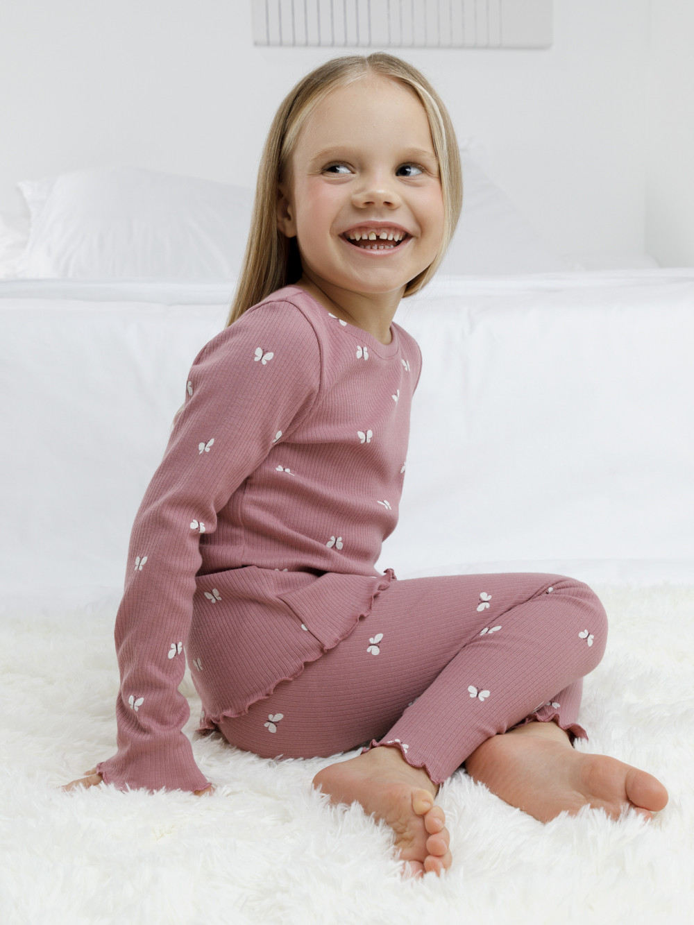 Пижама для девочки, артикул: К 1618, цвет: розовый, фото 3
