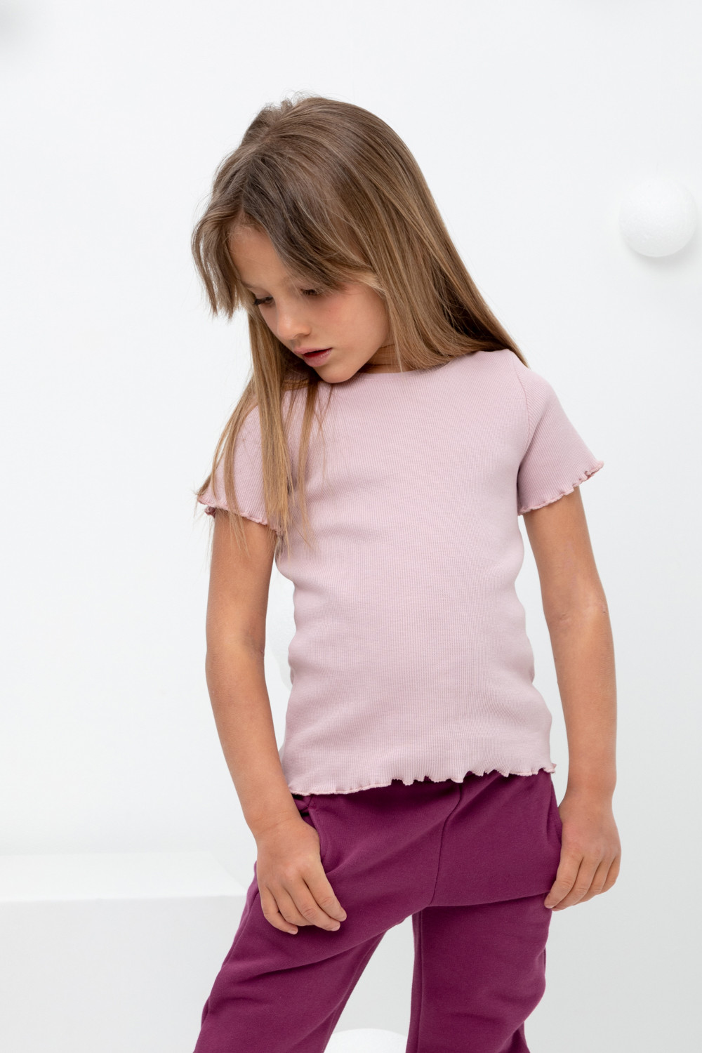 Футболка для девочки, артикул: КР 301989, цвет: розовый, фото 3